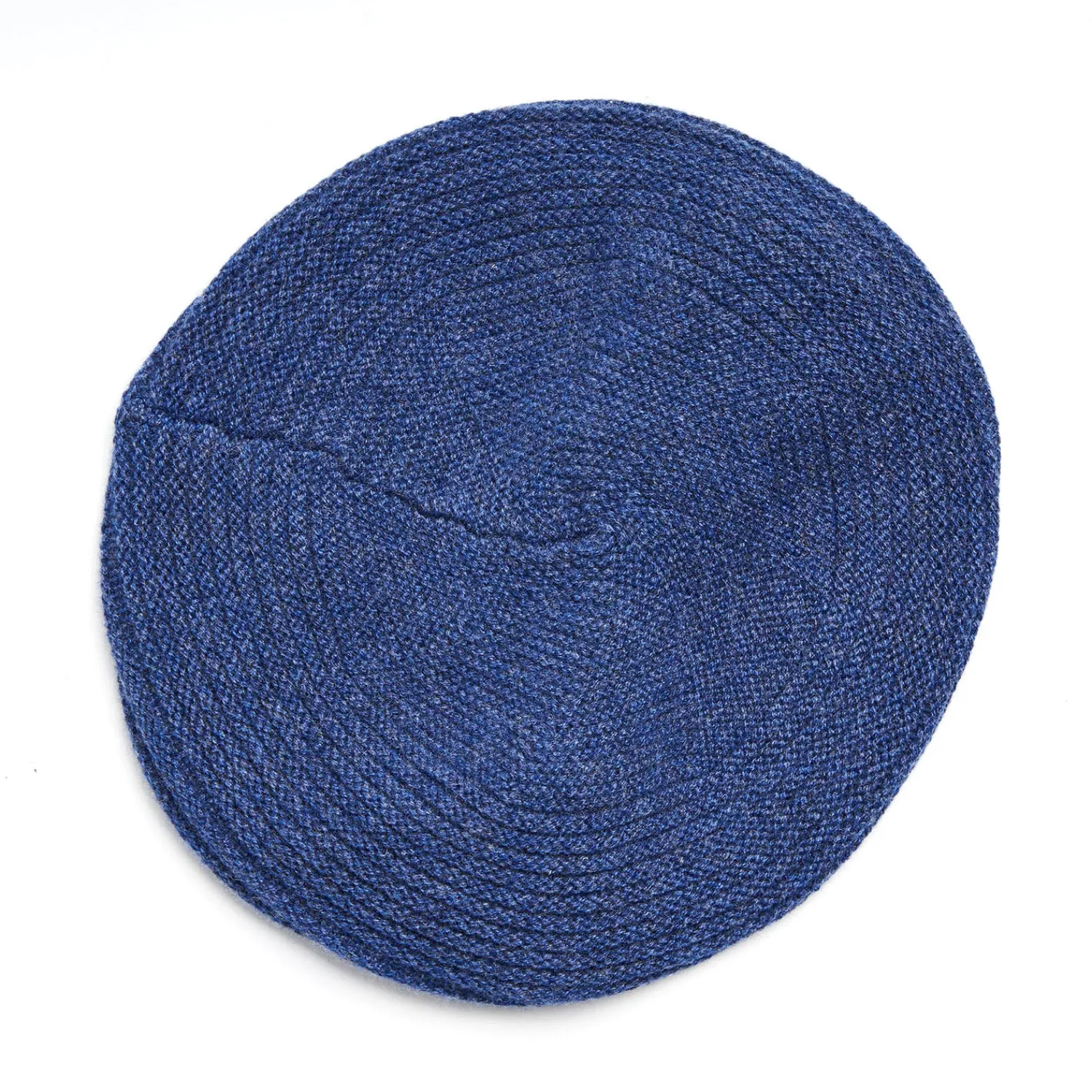 E.Marinella Cappelli|CAPPELLO BASCO A RIGHE BLU In cashmere