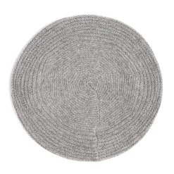 E.Marinella Cappelli|CAPPELLO BASCO A RIGHE GRIGIO In cashmere