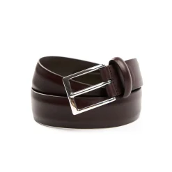 E.Marinella Cinture|CINTURA CLASSICA COLOR TESTA MORO In pelle 30 mm
