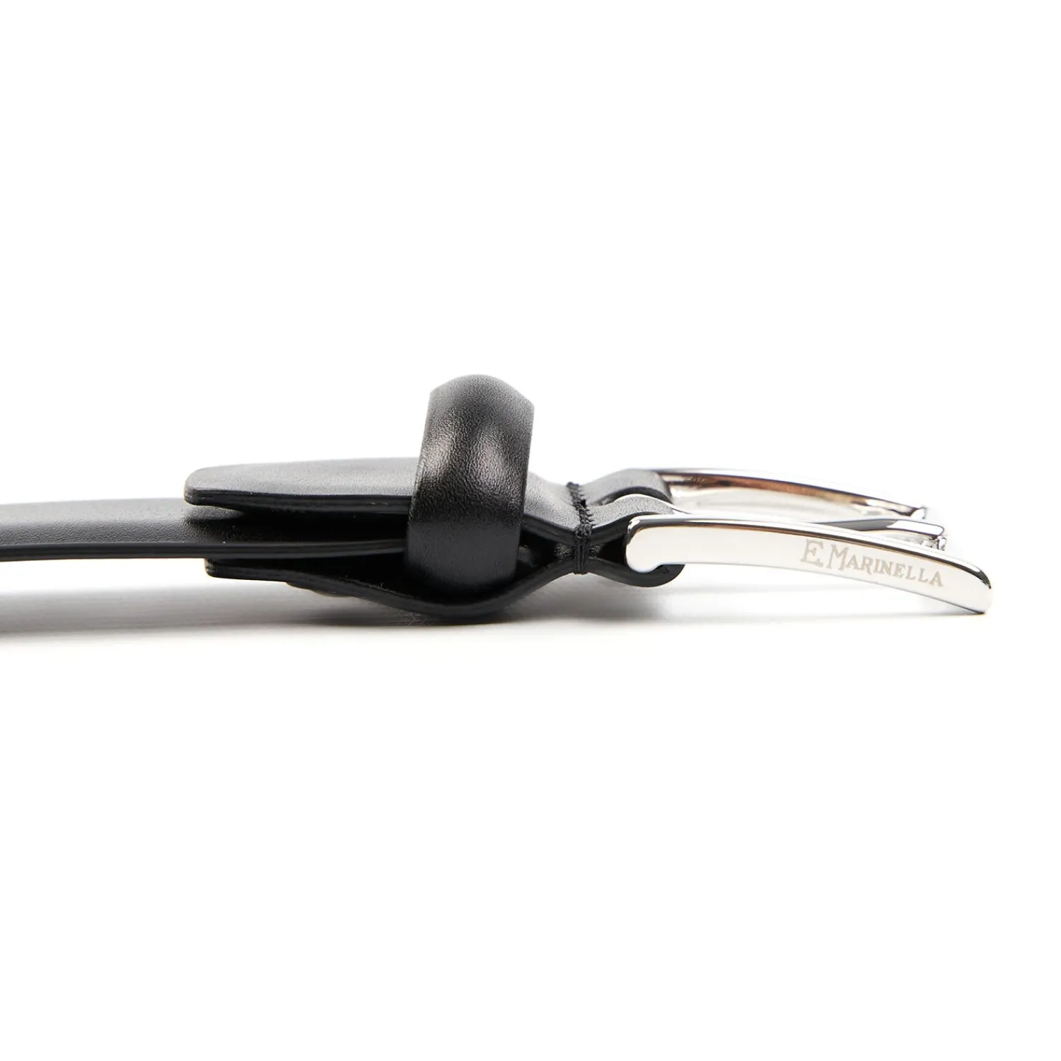 E.Marinella Cinture|Accessori Per Lo Sposo|CINTURA CLASSICA NERA In pelle 35 mm