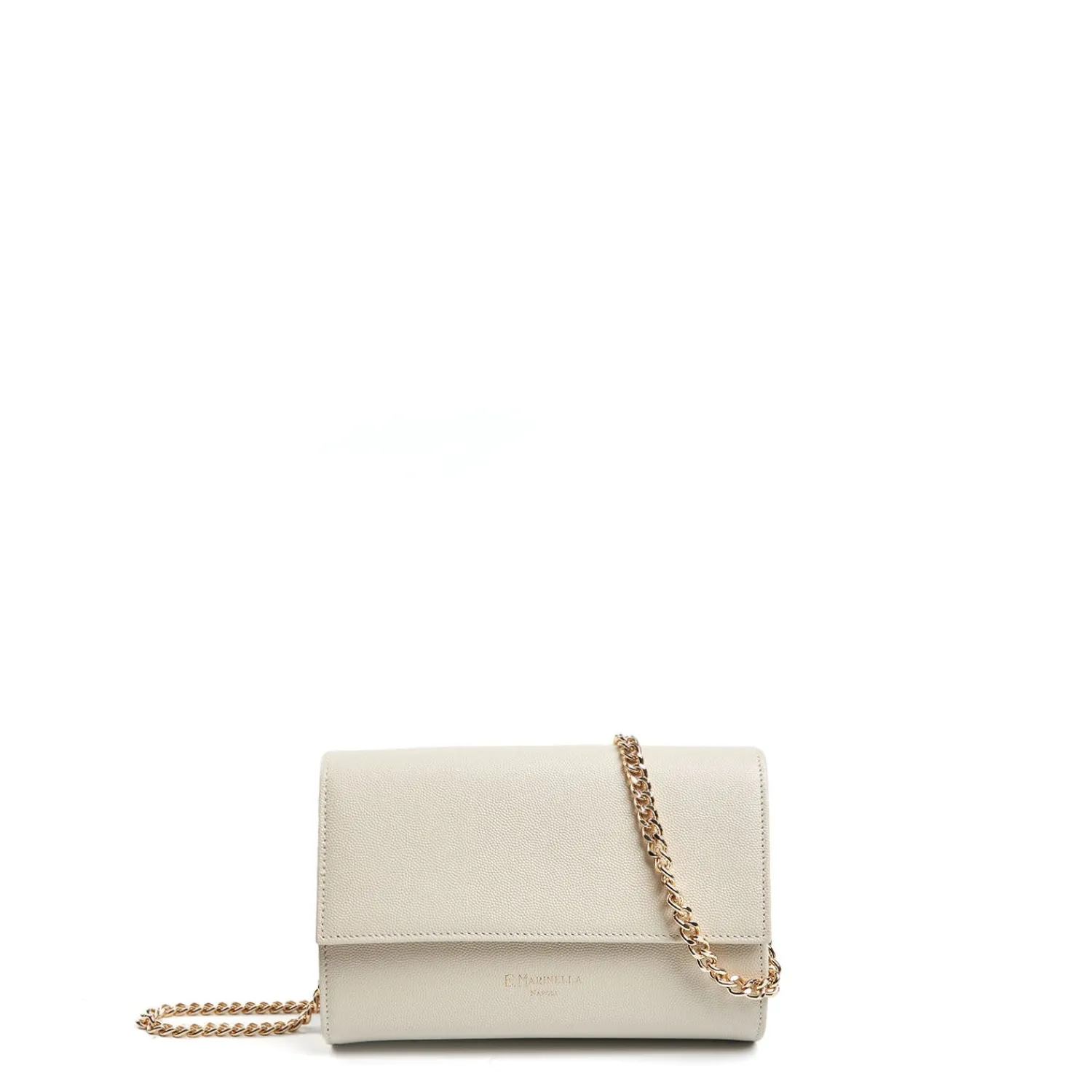 E.Marinella Mini Bag|CLUTCH BAG BEIGE In pelle bottolata