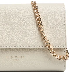 E.Marinella Mini Bag|CLUTCH BAG BEIGE In pelle bottolata
