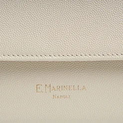E.Marinella Mini Bag|CLUTCH BAG BEIGE In pelle bottolata