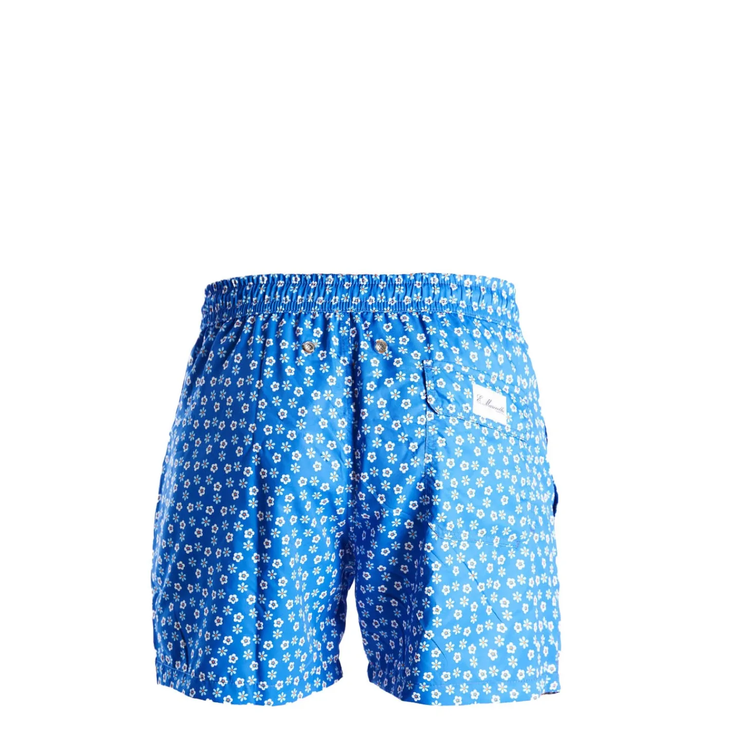 E.Marinella Costumi Da Bimbo|COSTUME BAMBINO AZZURRO Macrofantasia fiore