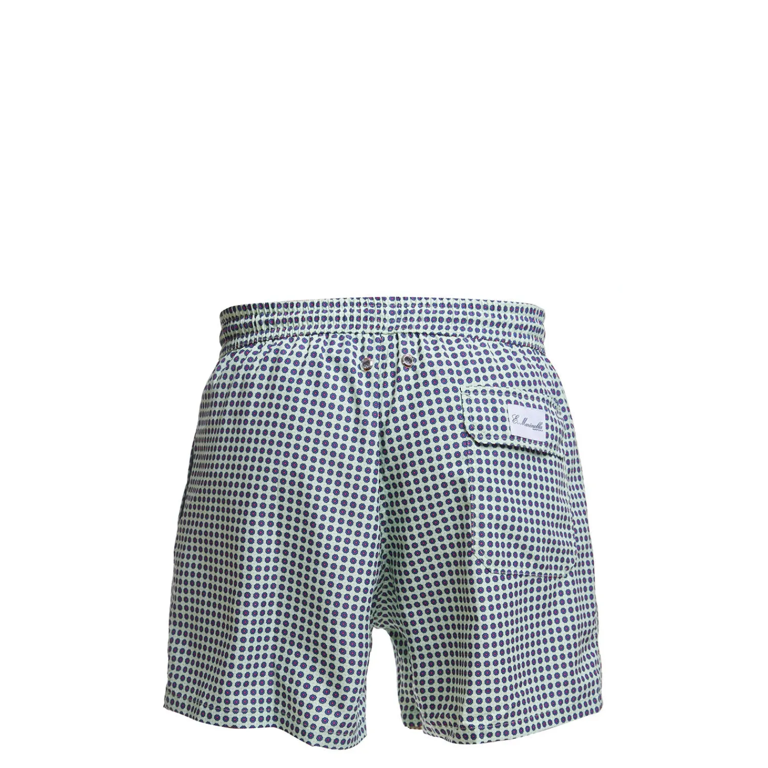 E.Marinella Costumi Da Bimbo|COSTUME BAMBINO VERDE CHIARO Macrofantasia fiore