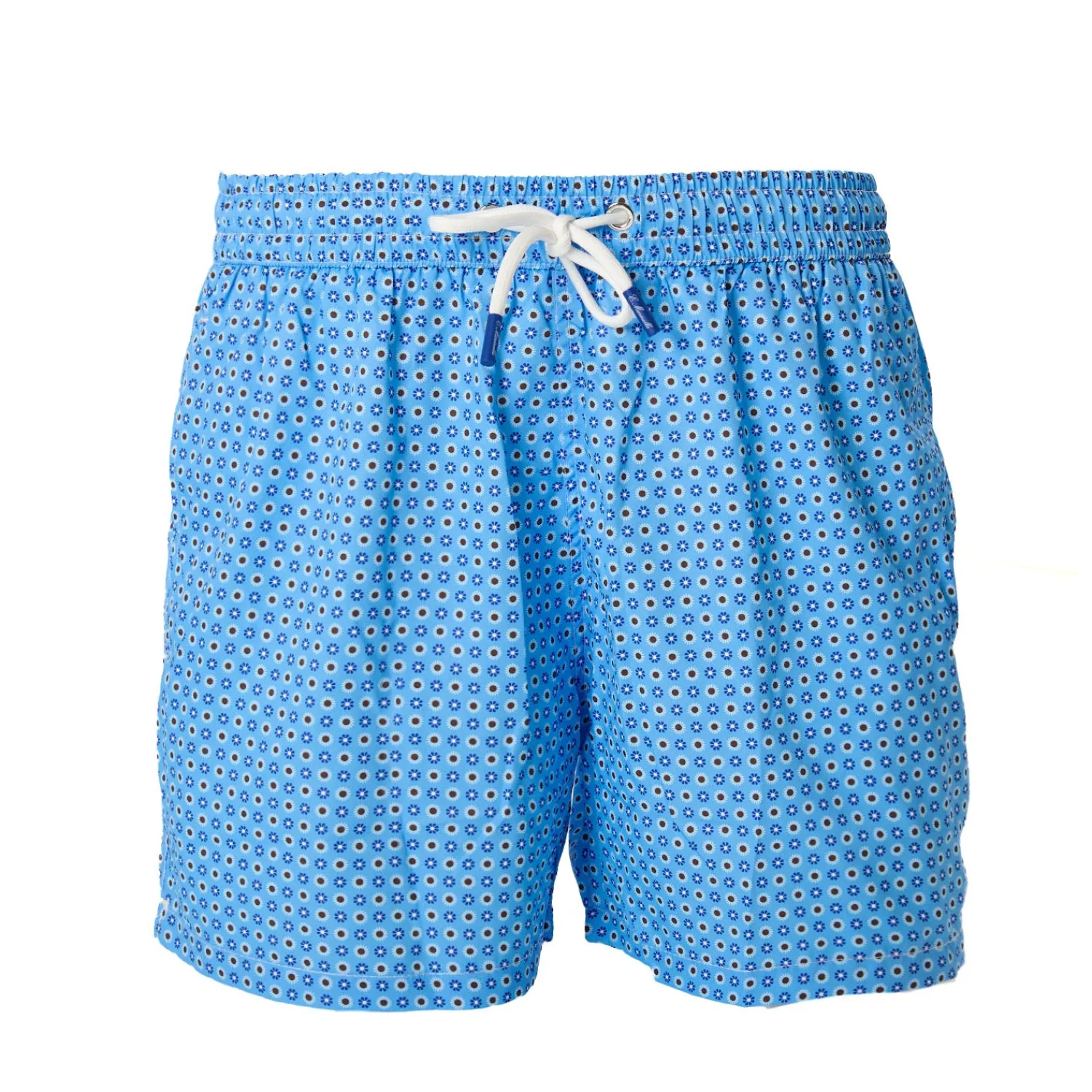 E.Marinella Costumi Da Uomo|COSTUME DA BAGNO AZZURRO Macrofantasia fiore