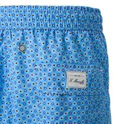 E.Marinella Costumi Da Uomo|COSTUME DA BAGNO AZZURRO Macrofantasia fiore