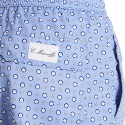 E.Marinella Costumi Da Uomo|COSTUME DA BAGNO AZZURRO Macrofantasia fiore