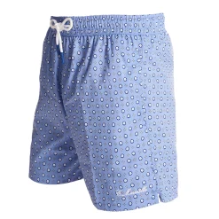 E.Marinella Costumi Da Uomo|COSTUME DA BAGNO AZZURRO Macrofantasia fiore