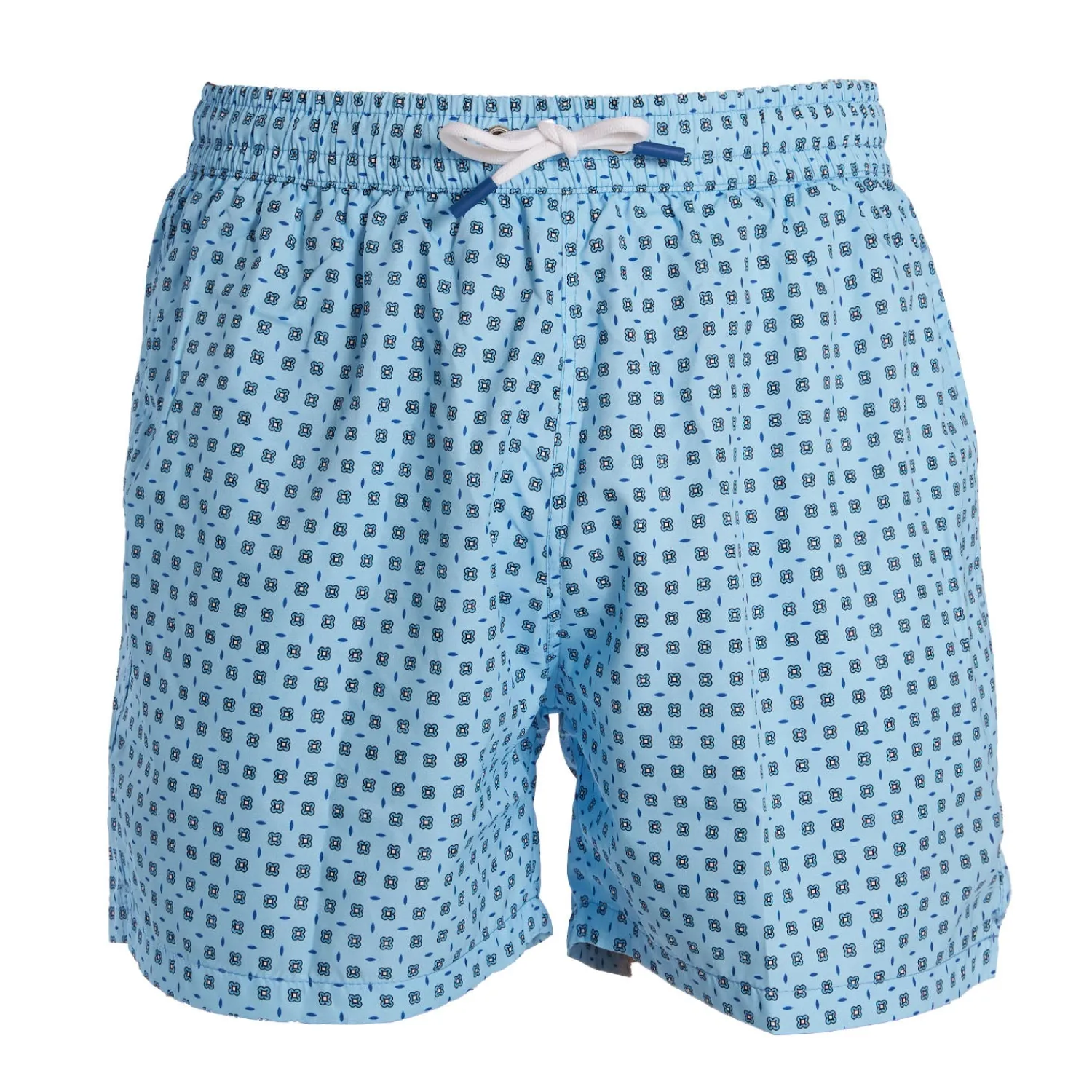 E.Marinella Costumi Da Uomo|COSTUME DA BAGNO AZZURRO Macrofantasia fiore