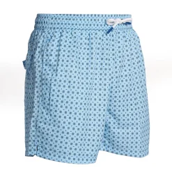 E.Marinella Costumi Da Uomo|COSTUME DA BAGNO AZZURRO Macrofantasia fiore