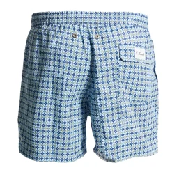 E.Marinella Costumi Da Uomo|COSTUME DA BAGNO AZZURRO Macrofantasia fiore