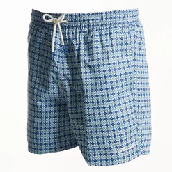 E.Marinella Costumi Da Uomo|COSTUME DA BAGNO AZZURRO Macrofantasia fiore