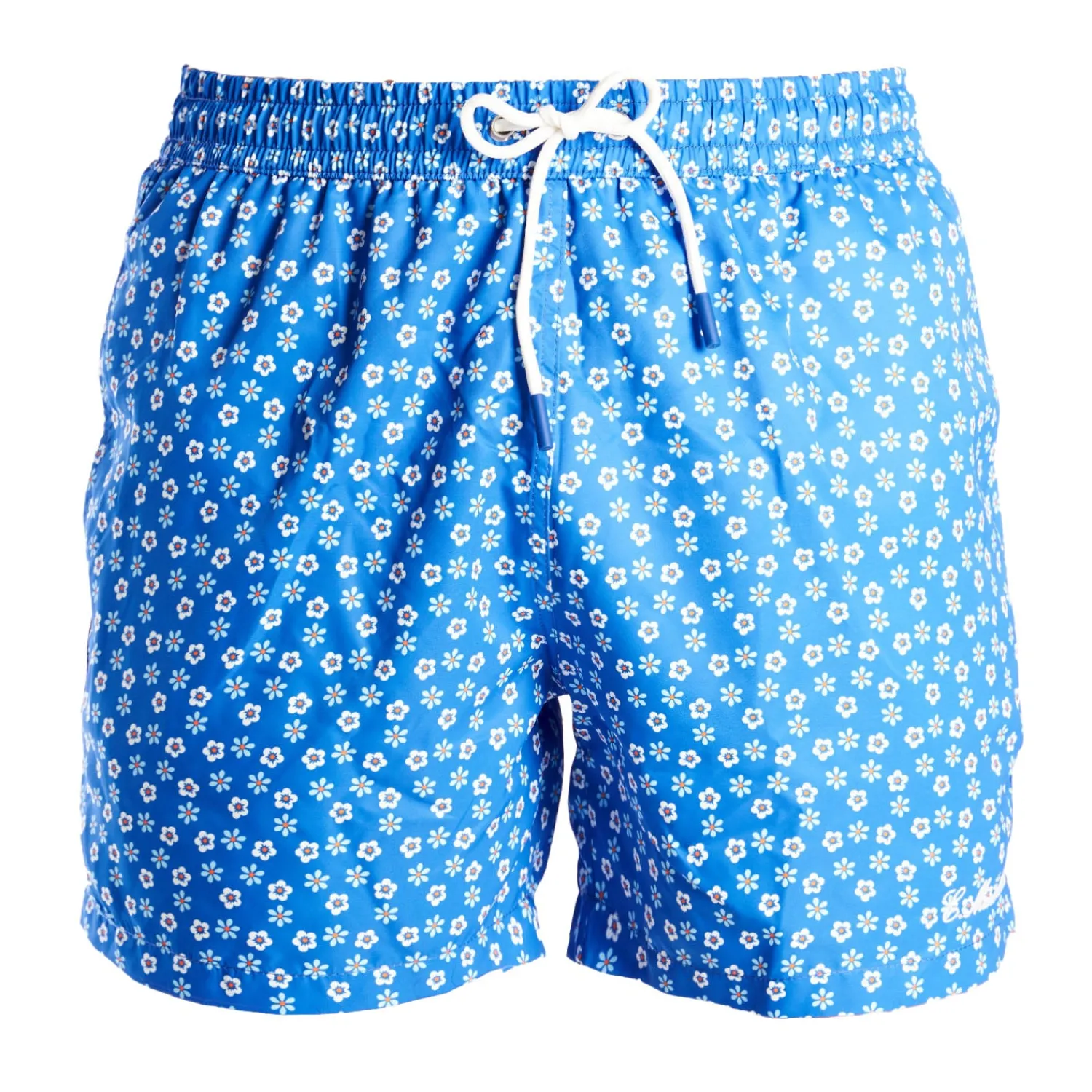 E.Marinella Costumi Da Uomo|COSTUME DA BAGNO AZZURRO Macrofantasia fiore