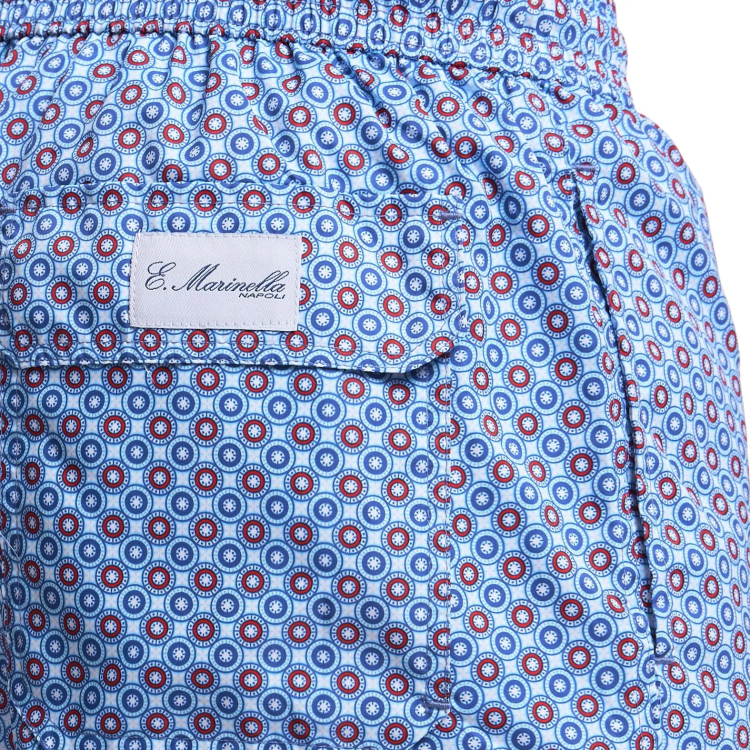 E.Marinella Costumi Da Uomo|COSTUME DA BAGNO AZZURRO Macrofantasia fiore