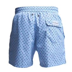 E.Marinella Costumi Da Uomo|COSTUME DA BAGNO AZZURRO Microfantasia fiore