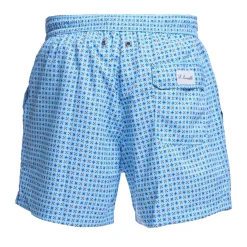 E.Marinella Costumi Da Uomo|COSTUME DA BAGNO AZZURRO Microfantasia fiore