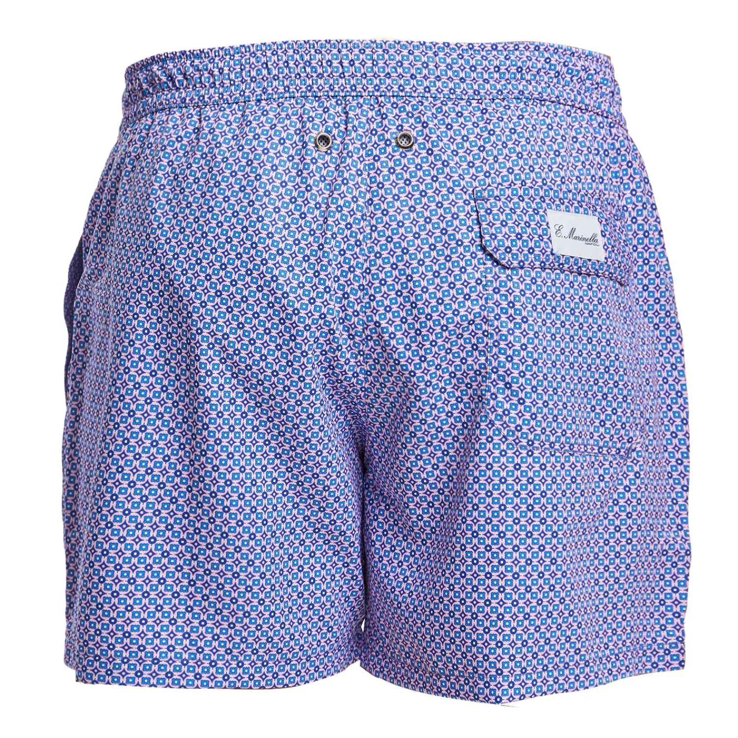 E.Marinella Costumi Da Uomo|COSTUME DA BAGNO AZZURRO Microfantasia fiore