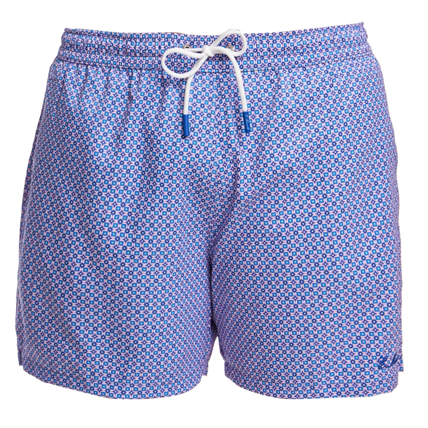 E.Marinella Costumi Da Uomo|COSTUME DA BAGNO AZZURRO Microfantasia fiore