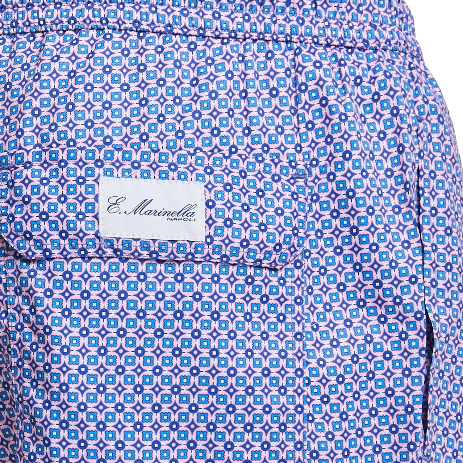 E.Marinella Costumi Da Uomo|COSTUME DA BAGNO AZZURRO Microfantasia fiore