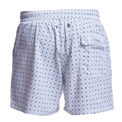 E.Marinella Costumi Da Uomo|COSTUME DA BAGNO BIANCO Microfantasia fiore