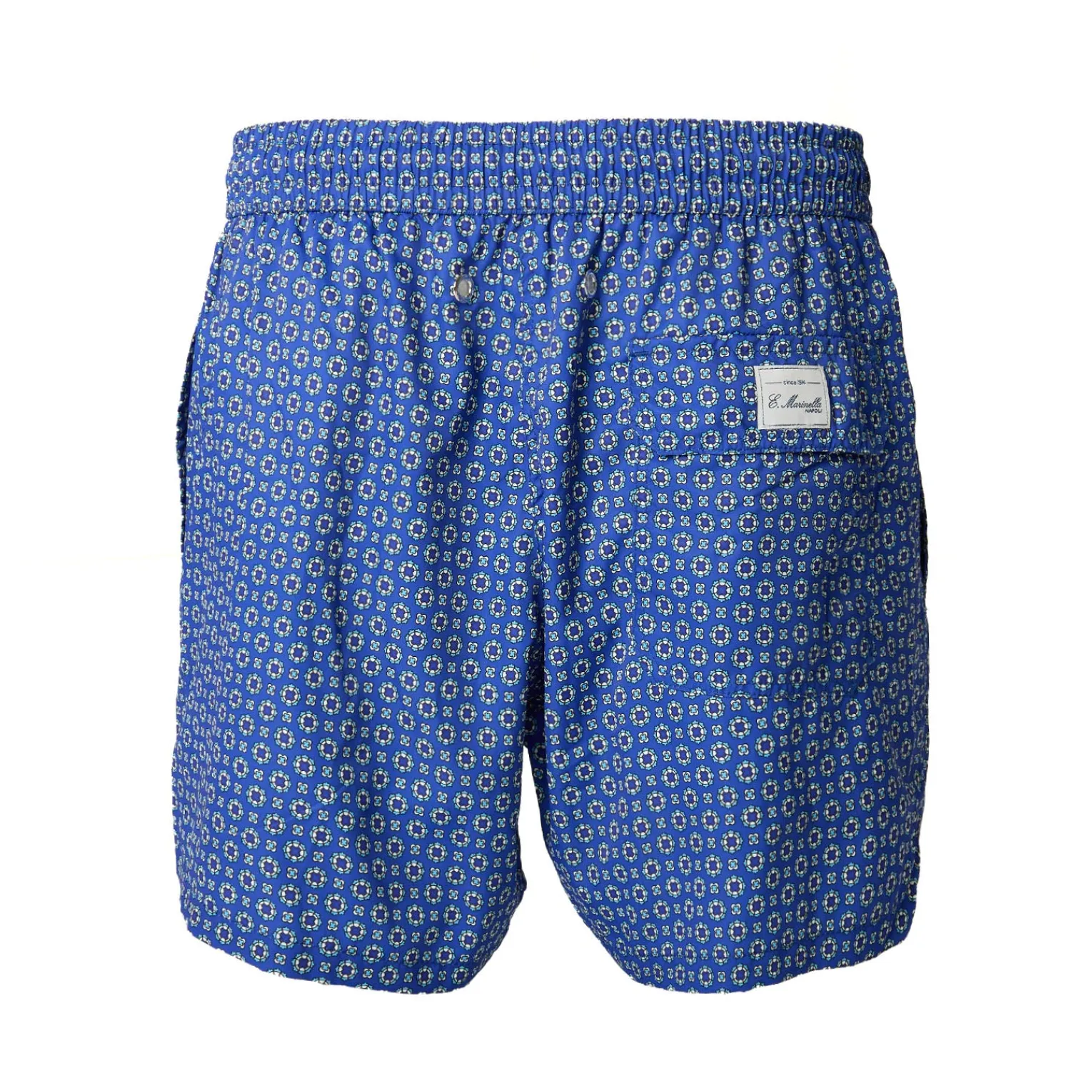 E.Marinella Costumi Da Uomo|COSTUME DA BAGNO BLU Macrofantasia fiore