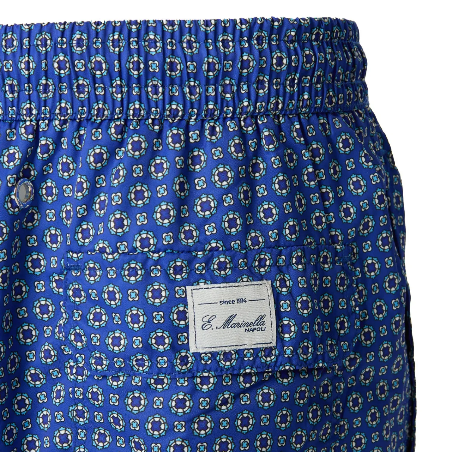 E.Marinella Costumi Da Uomo|COSTUME DA BAGNO BLU Macrofantasia fiore