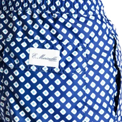 E.Marinella Costumi Da Uomo|COSTUME DA BAGNO BLU Macrofantasia fiore