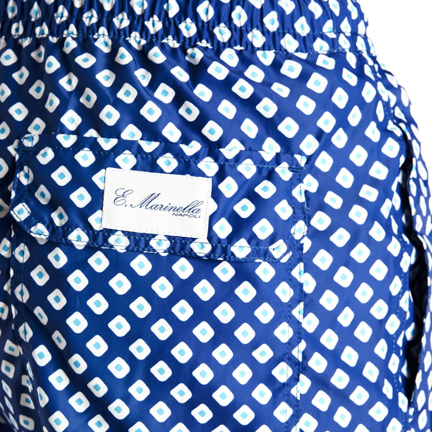 E.Marinella Costumi Da Uomo|COSTUME DA BAGNO BLU Macrofantasia fiore