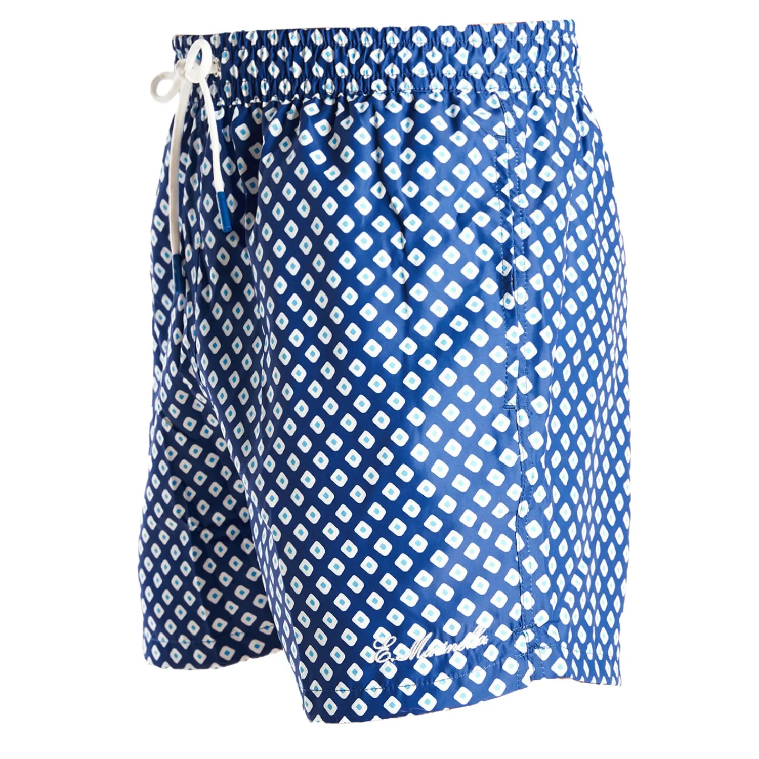 E.Marinella Costumi Da Uomo|COSTUME DA BAGNO BLU Macrofantasia fiore