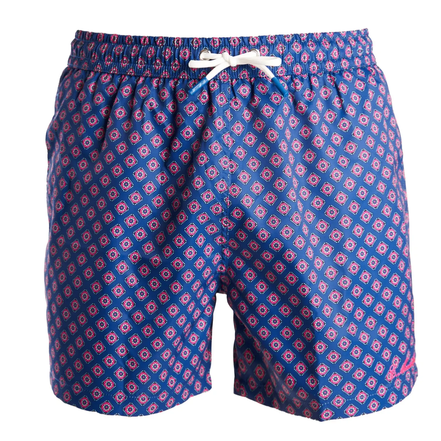 E.Marinella Costumi Da Uomo|COSTUME DA BAGNO BLU Macrofantasia fiore