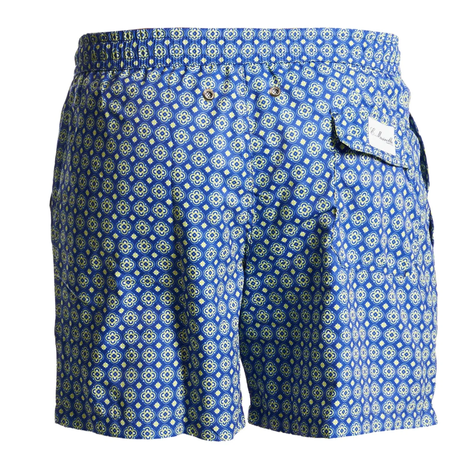 E.Marinella Costumi Da Uomo|COSTUME DA BAGNO BLU Macrofantasia fiore