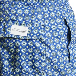 E.Marinella Costumi Da Uomo|COSTUME DA BAGNO BLU Macrofantasia fiore