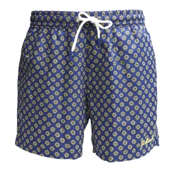 E.Marinella Costumi Da Uomo|COSTUME DA BAGNO BLU Macrofantasia fiore
