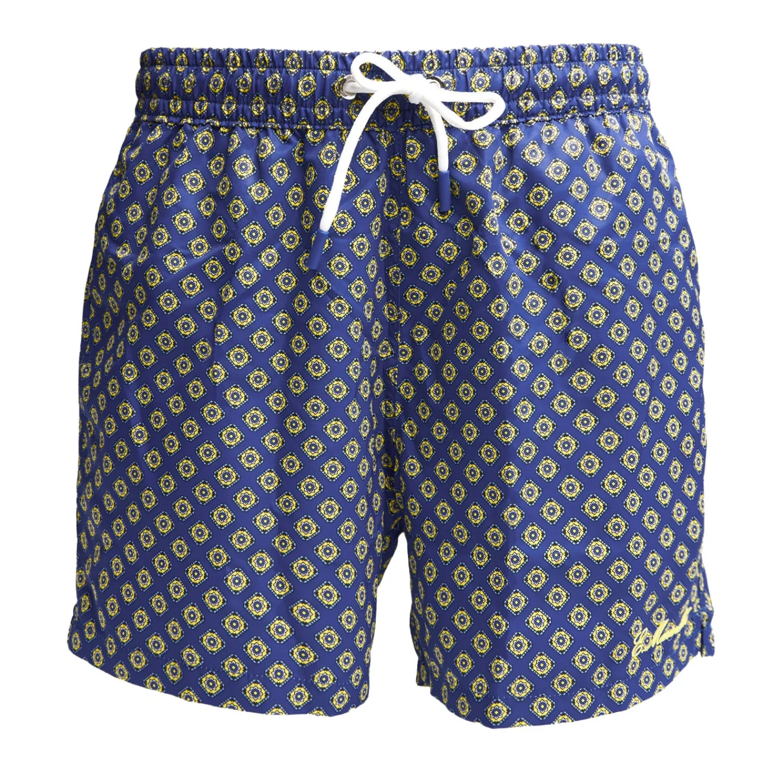 E.Marinella Costumi Da Uomo|COSTUME DA BAGNO BLU Macrofantasia fiore