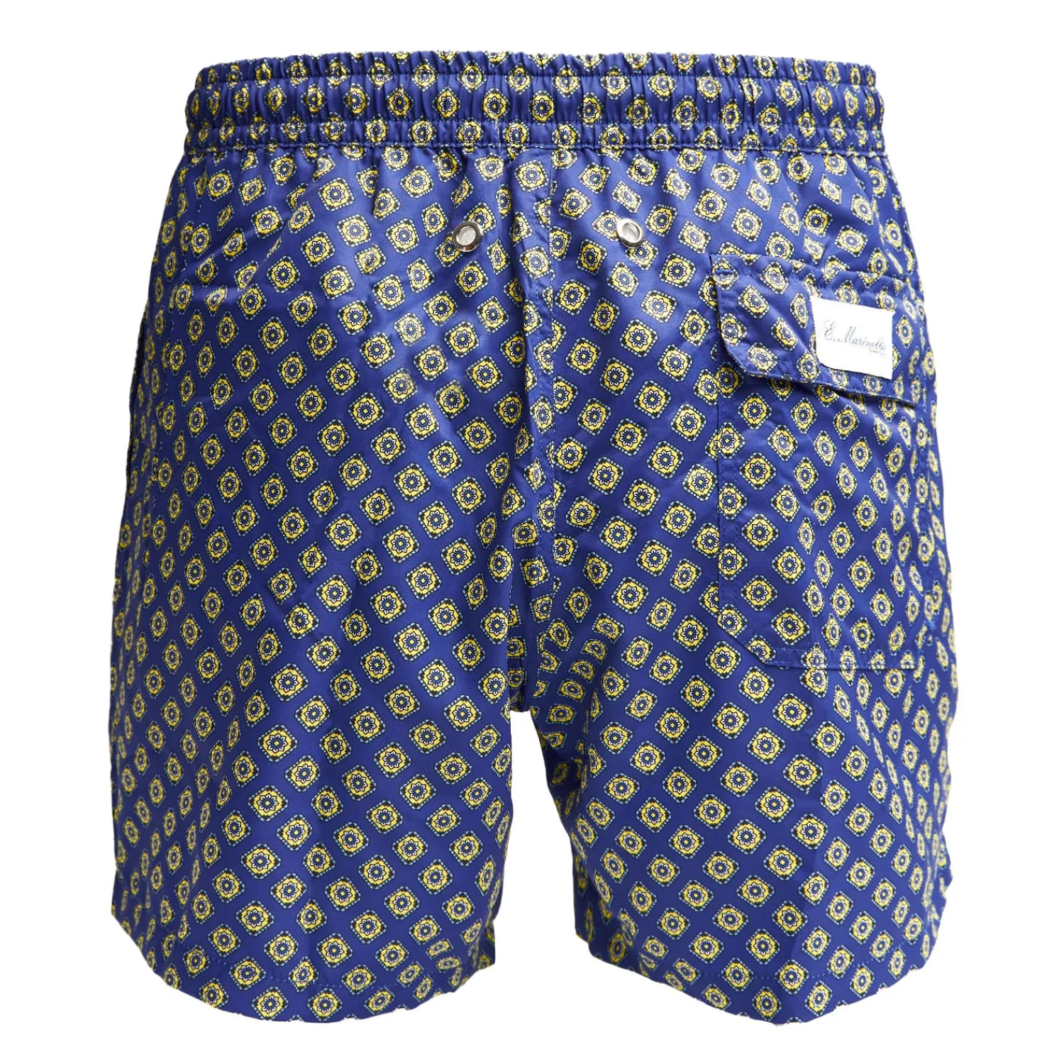 E.Marinella Costumi Da Uomo|COSTUME DA BAGNO BLU Macrofantasia fiore