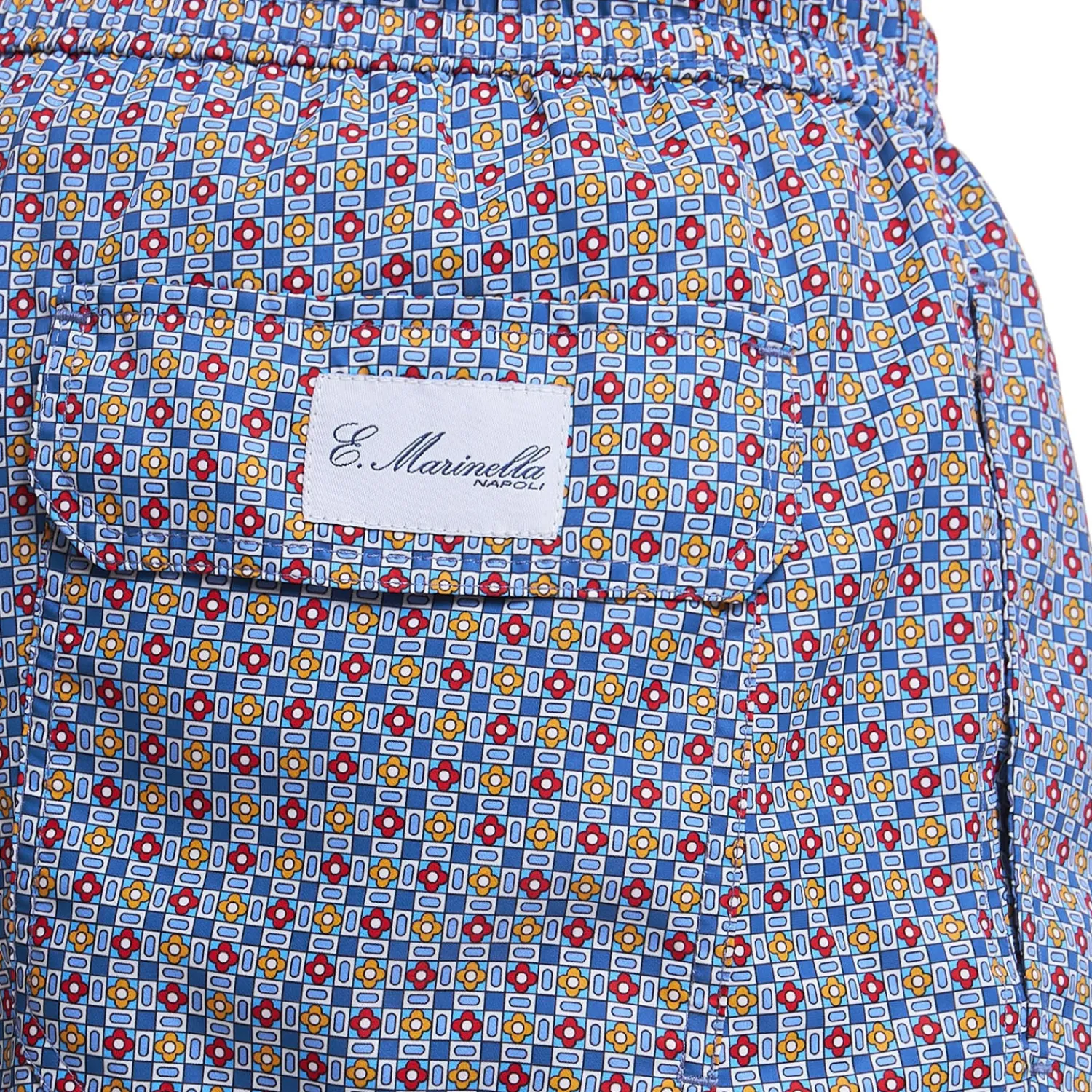 E.Marinella Costumi Da Uomo|COSTUME DA BAGNO BLU Microfantasia fiore