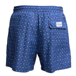 E.Marinella Costumi Da Uomo|COSTUME DA BAGNO BLU Microfantasia fiore