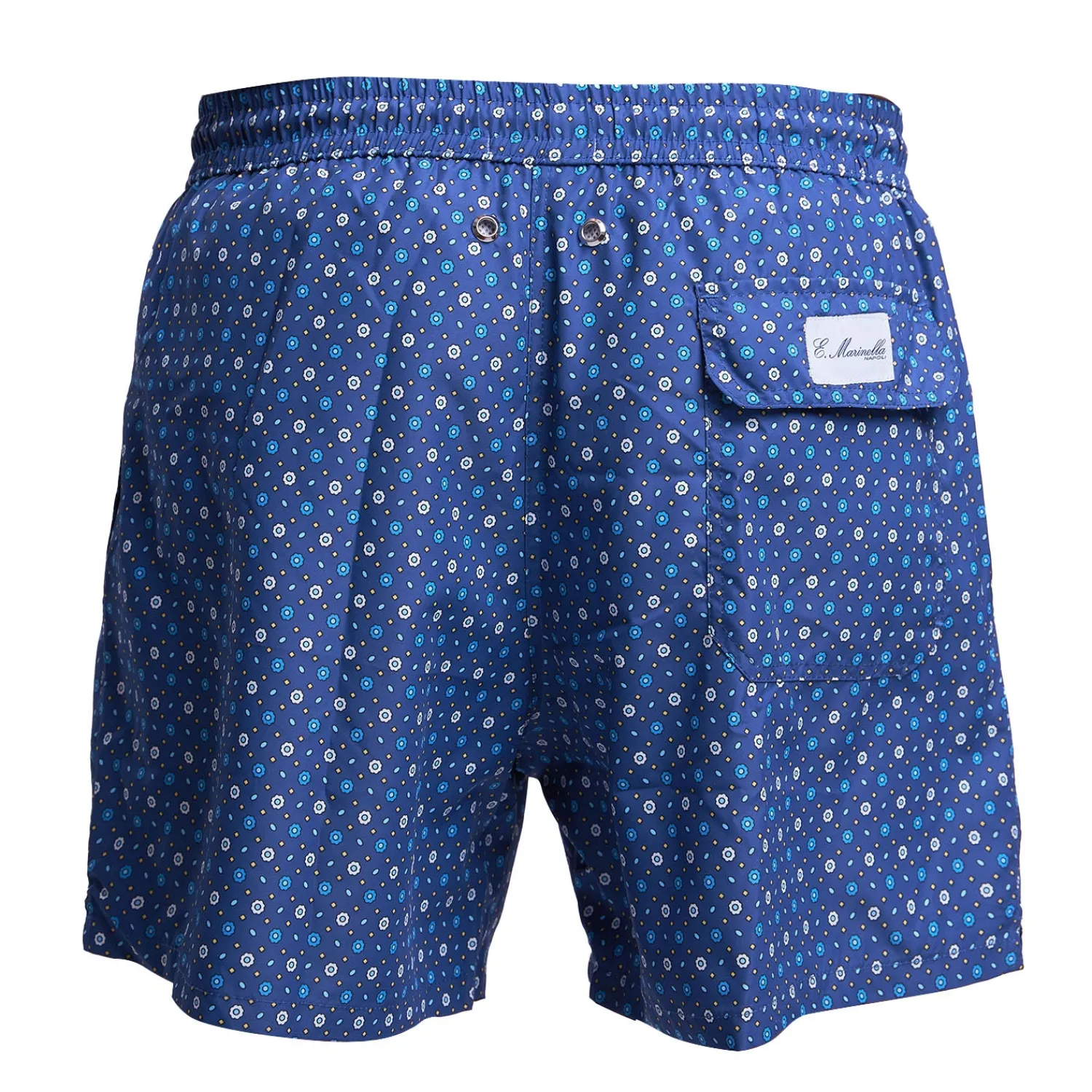 E.Marinella Costumi Da Uomo|COSTUME DA BAGNO BLU Microfantasia fiore