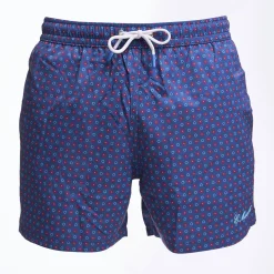 E.Marinella Costumi Da Uomo|COSTUME DA BAGNO BLU Microfantasia fiore