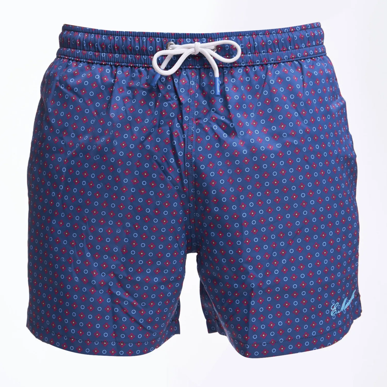 E.Marinella Costumi Da Uomo|COSTUME DA BAGNO BLU Microfantasia fiore