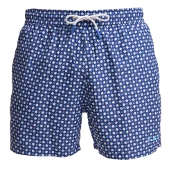 E.Marinella Costumi Da Uomo|COSTUME DA BAGNO BLU SCURO Macrofantasia fiore