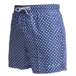 E.Marinella Costumi Da Uomo|COSTUME DA BAGNO BLU SCURO Macrofantasia fiore