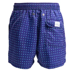 E.Marinella Costumi Da Uomo|COSTUME DA BAGNO BLU SCURO Macrofantasia fiore