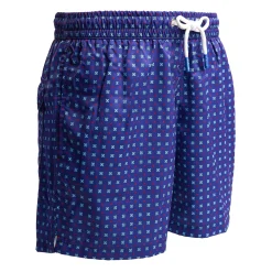 E.Marinella Costumi Da Uomo|COSTUME DA BAGNO BLU SCURO Macrofantasia fiore
