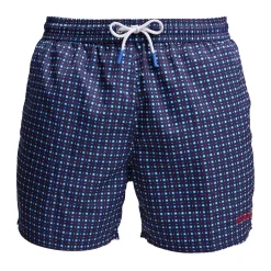 E.Marinella Costumi Da Uomo|COSTUME DA BAGNO BLU SCURO Microfantasia fiore