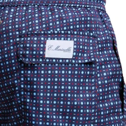 E.Marinella Costumi Da Uomo|COSTUME DA BAGNO BLU SCURO Microfantasia fiore