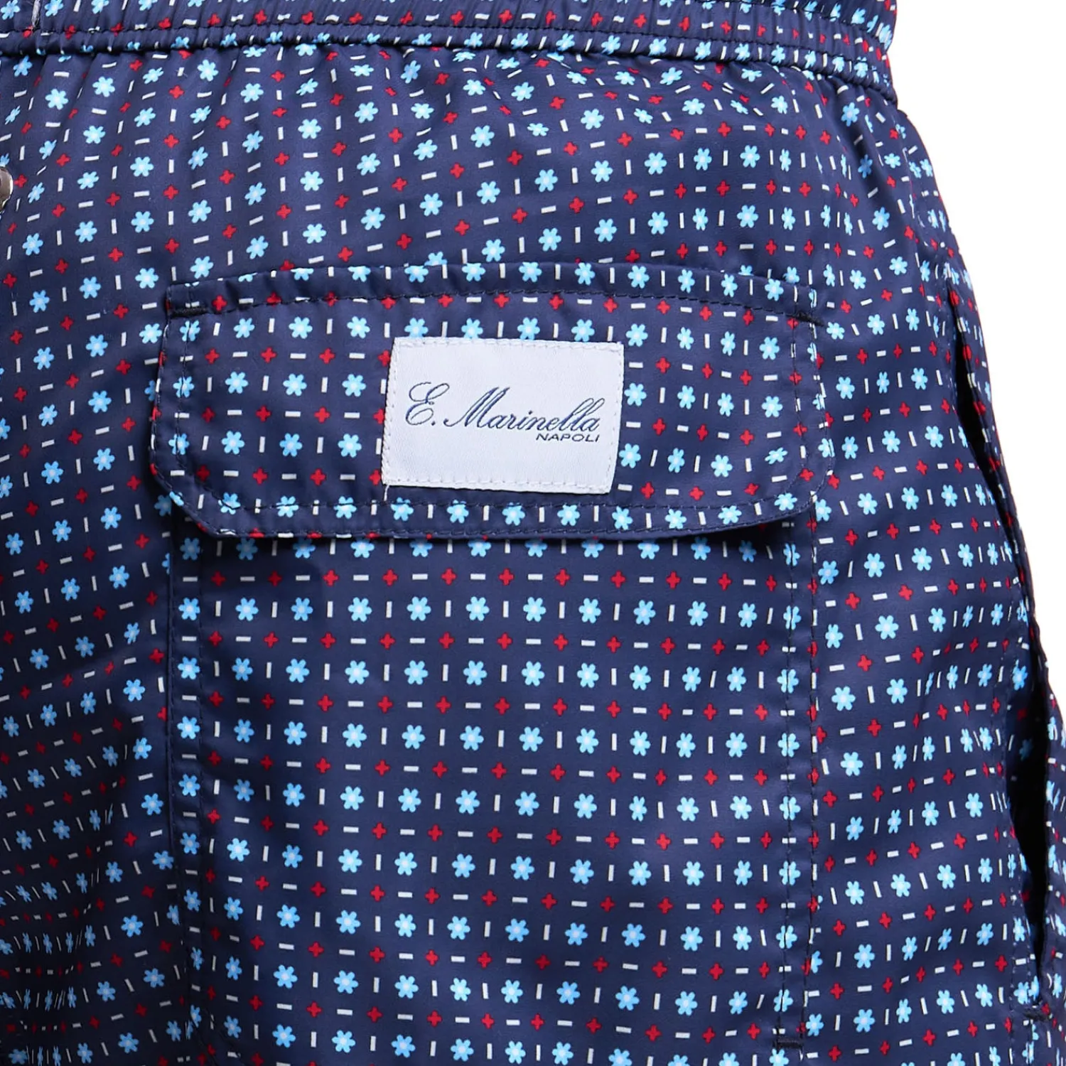 E.Marinella Costumi Da Uomo|COSTUME DA BAGNO BLU SCURO Microfantasia fiore