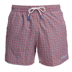 E.Marinella Costumi Da Uomo|COSTUME DA BAGNO BORDEAUX Macrofantasia fiore
