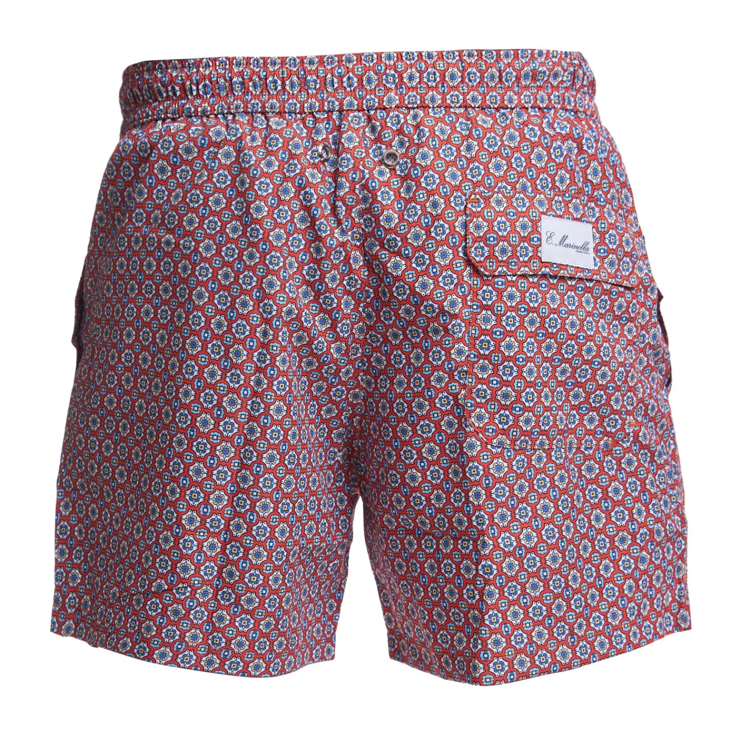 E.Marinella Costumi Da Uomo|COSTUME DA BAGNO BORDEAUX Macrofantasia fiore